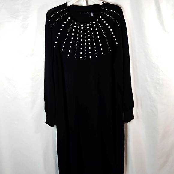 Nine Leonard Black Studded Dress Size 3x - Picture 2 of 6